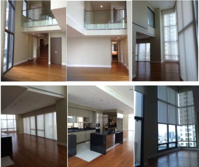unfurnished condo with a nice city view