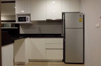 Microwave and fridge