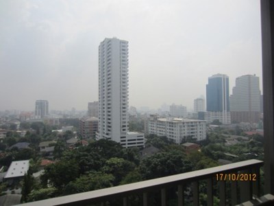 City view of Bangkok from the balcony