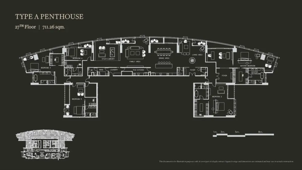 The River 5 bedroom penthouse for sale