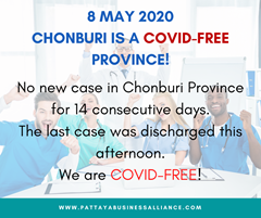 Chonburi Province COVID-19 FREE