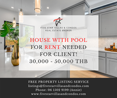 Rental Properties required in Pattaya