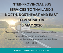 Inter-provincial bus services to resume