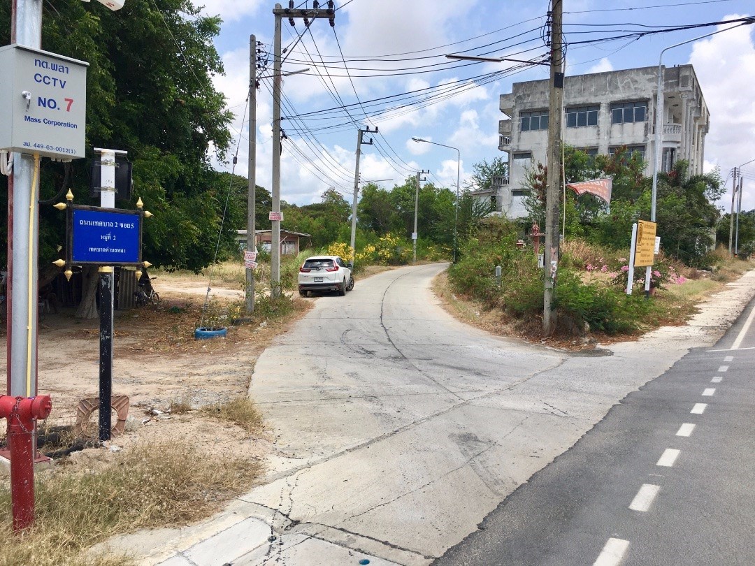 Road to West of property