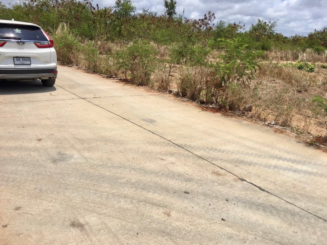Road to west of property