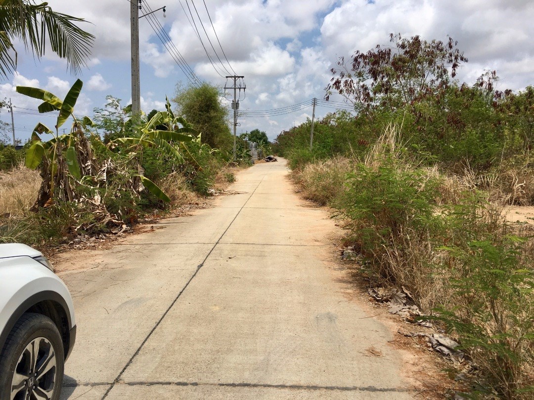 Road to west of property