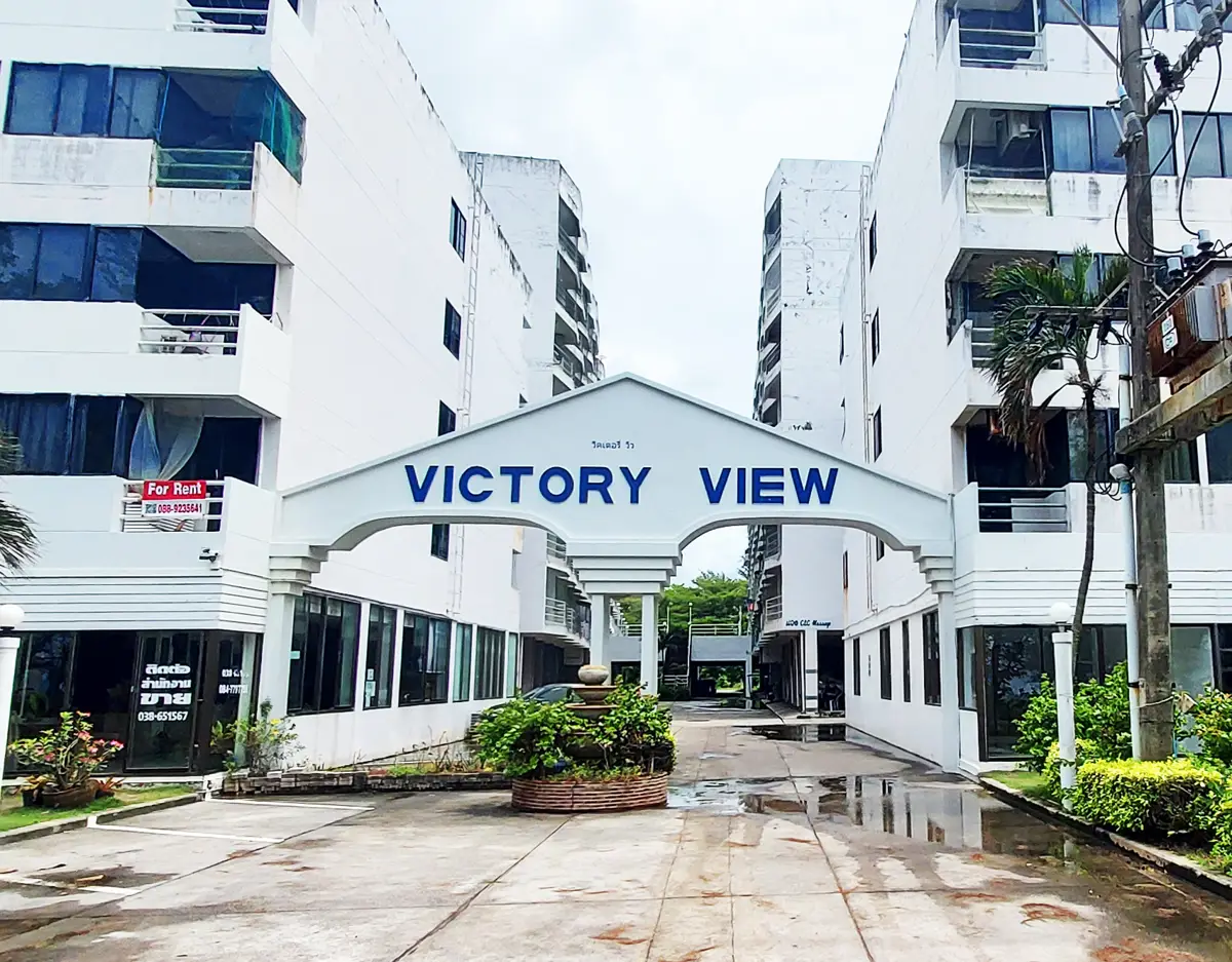 Beachfront Studio condo floor 8, with sea view at Victory View Condo.