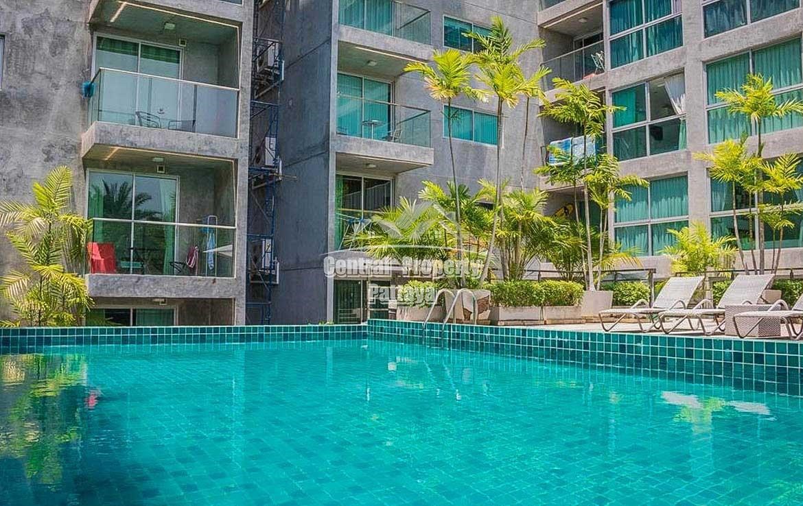 A modern style with a touch of tropical decoration on the most tranquil area near South Pattaya Beach. 2 bedrooms condo for sale
