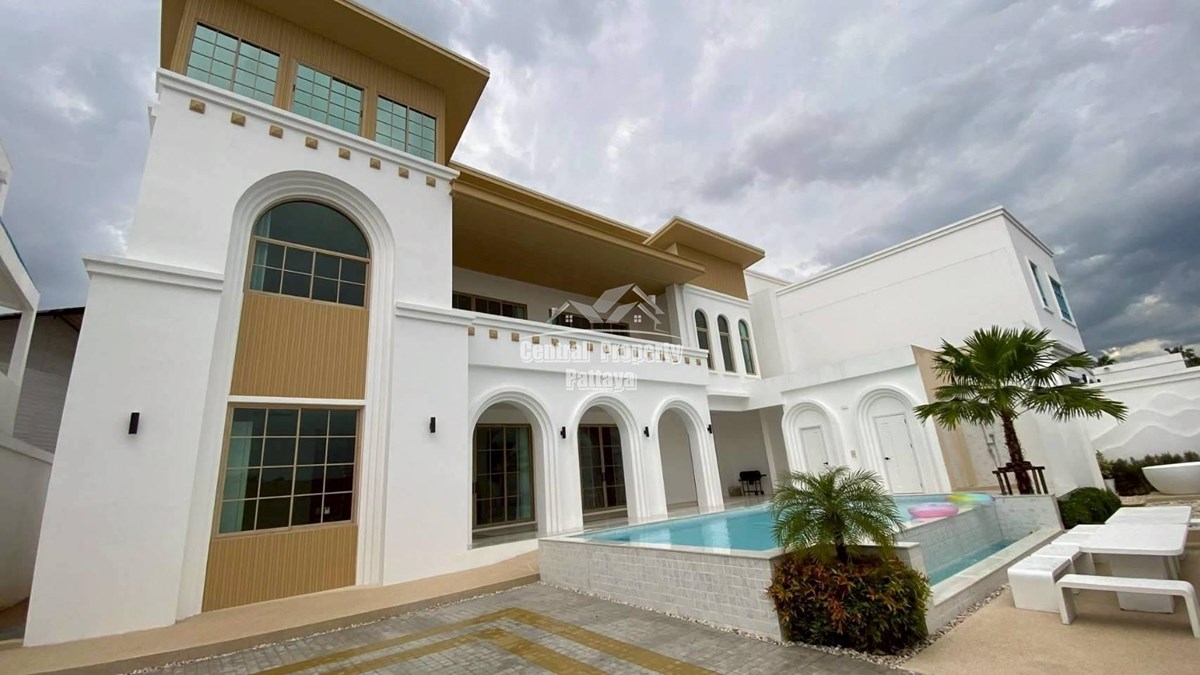 Grand Mediterranean-Style 5-Bedroom Luxury Pool Villa – Nong Prue, Pattaya