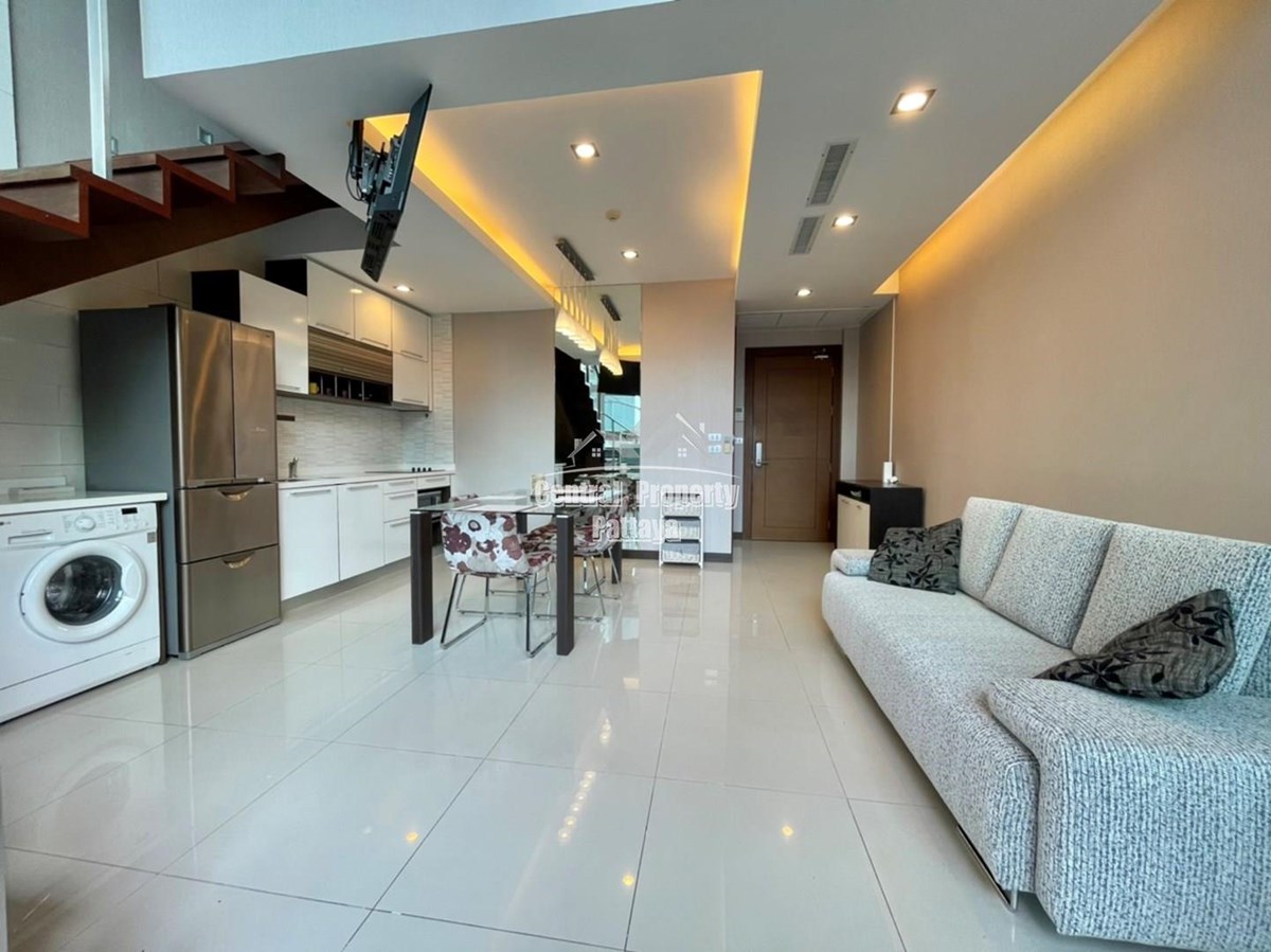 Amazing boutique Style, Duplex pool access one bedrooms condo in Jomtien Beach View for rent and sale
