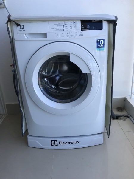 Washing machine at balcony