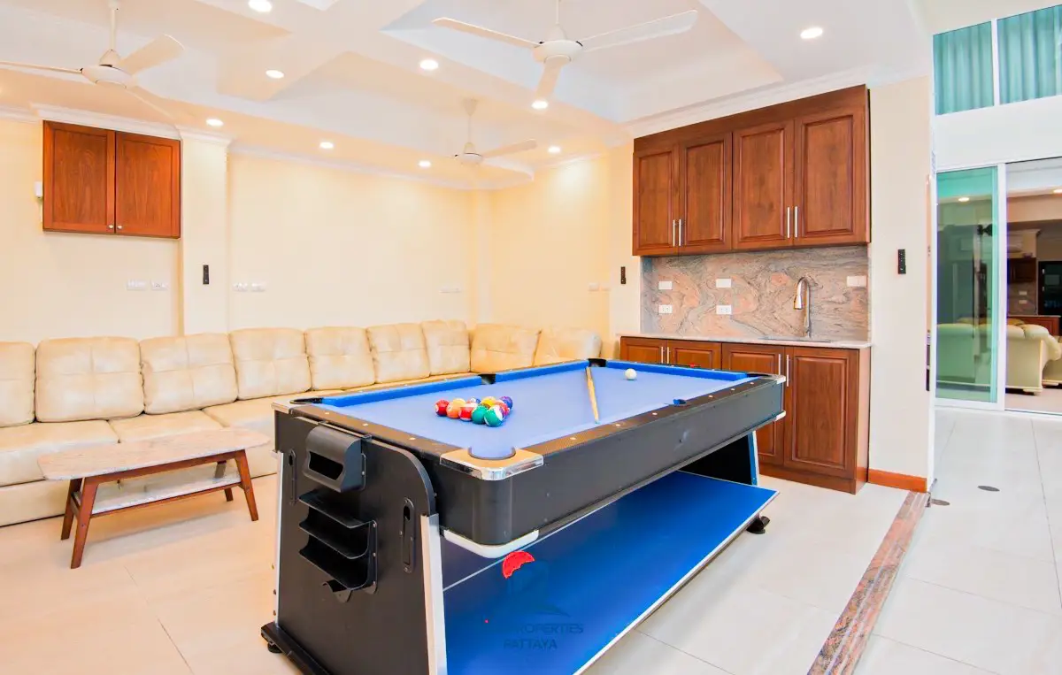 Pool Table & Living Room