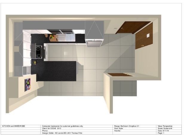 Lay out of kitchen