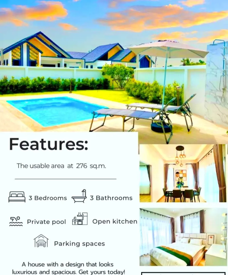 Single-Storey Pool Villa At Chalong
