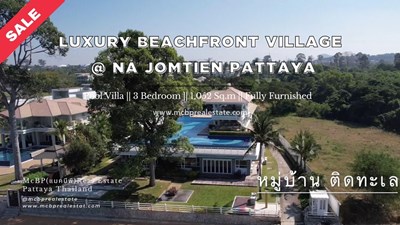3 Beds Pool Villa for Sale, Private Beachfront Village, Pattaya