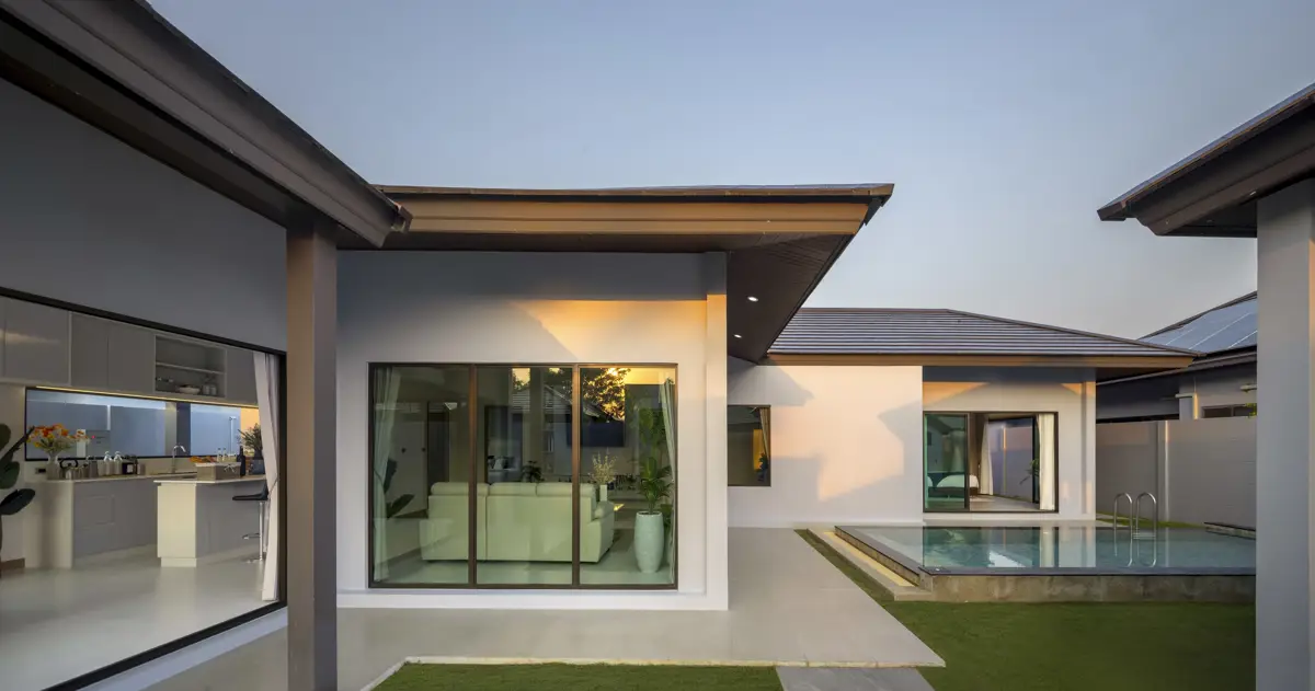 Nice house 3 bedroom with pool for sale at Baan Pattaya 6