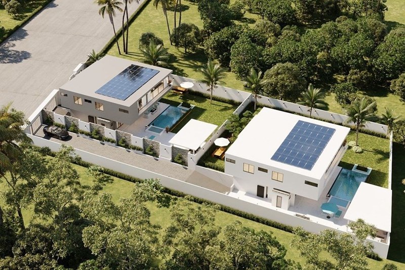 Ultra Modern luxury style pool villa for sale at Pratamnuk 