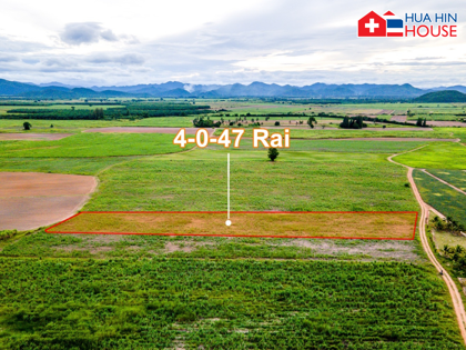Großes Grundstück mit 4 Rai 47 Sq.Wah zum Verkauf – Hua Hin Soi 112