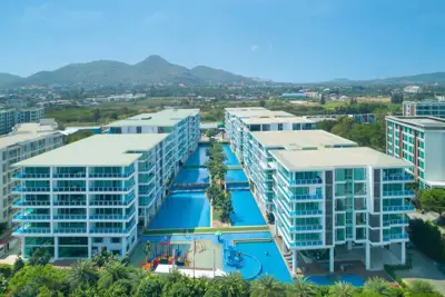 Eine von der Insel Santorin inspirierte Ferienwohnung