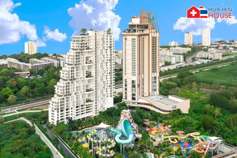  Sea-view condo with Water Jungle access 