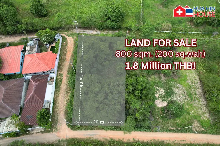 Erschwingliches Grundstück in Hua Hin – Top-Lage 1,8 Mio.!