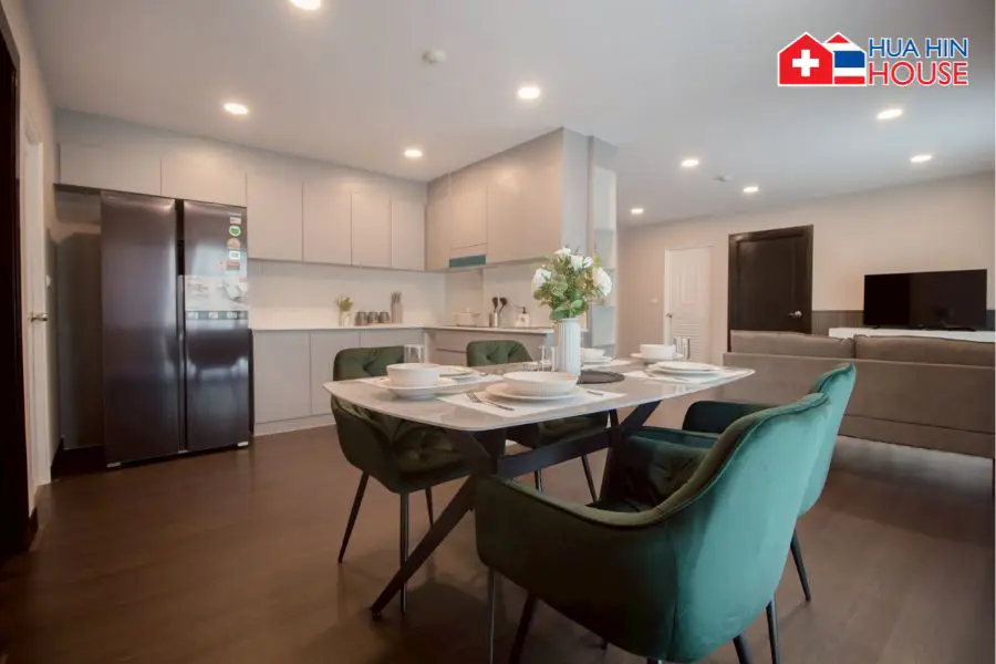 Spacious 2-Bedroom Luxury Condo with Pool View – Hua Hin