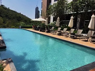 Condominium for sale UNIXX South Pattaya showing the communal swimming pool