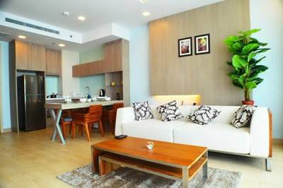 Condominium for sale Jomtien showing the open plan concept