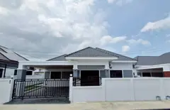 Newly built single-story house for sale.
