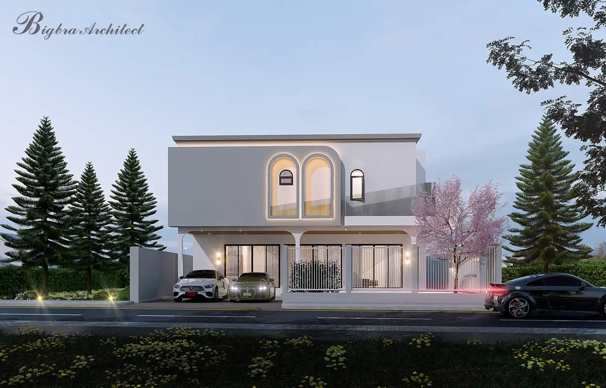 Luxury 2-story villa for sale.