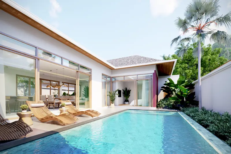 2 Bedroom Modern Balinese Phuvista 3 Naiyang Pool Villa - A27