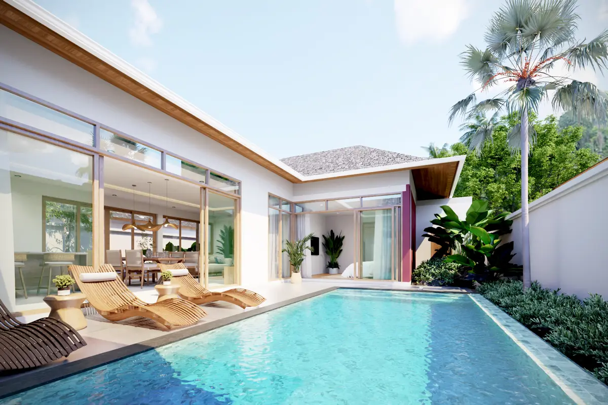 2 Bedroom Modern Balinese Phuvista 3 Naiyang Pool Villa - A27