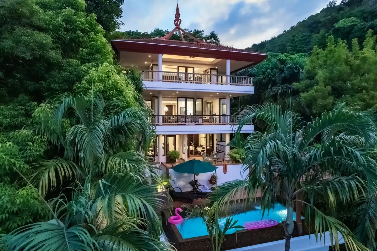 Sea View Pagoda - Iconic Mon Tri-Designed Thai Villa with Panoramic Ocean Views in Rawai, Phuket