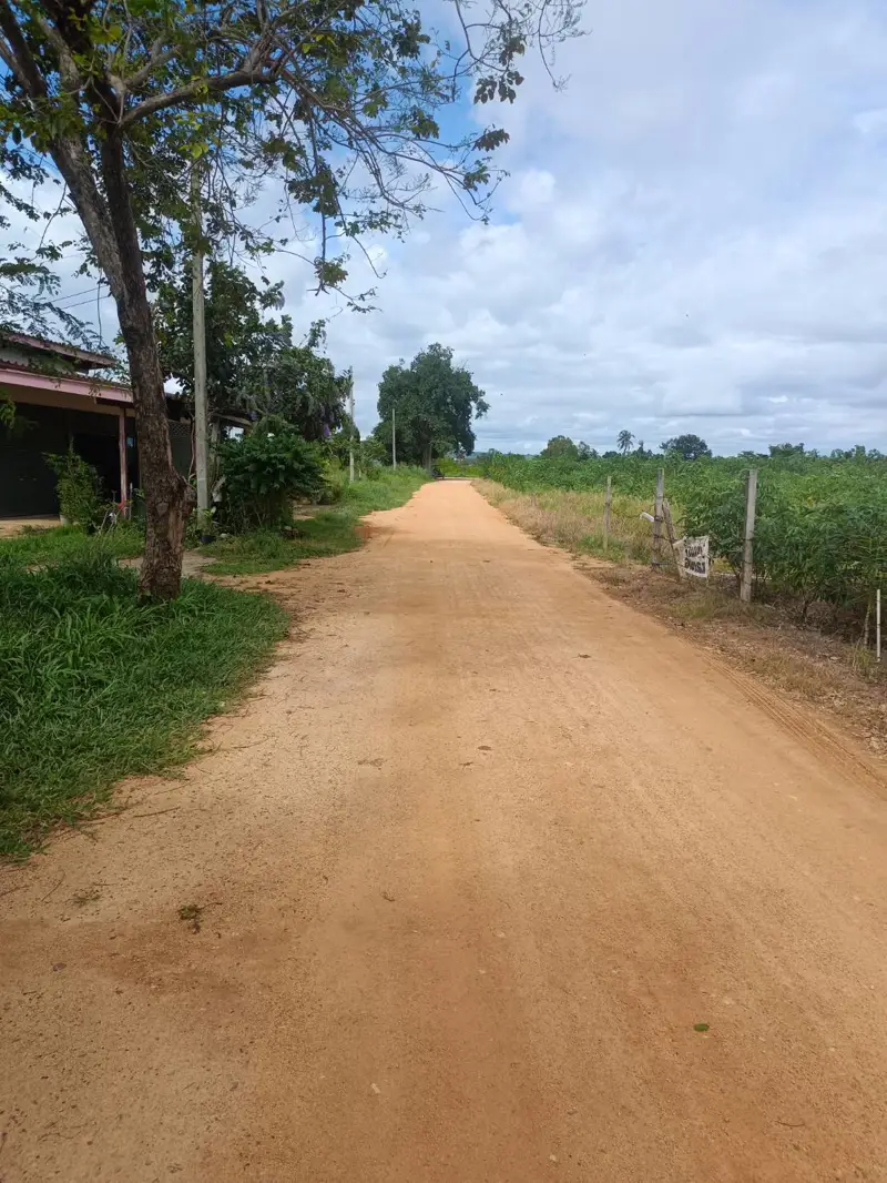 Land for sale in Hua Yai known for its rustic charm and is situated near popular  destination of Pattaya characterized by its natural landscapes, including lush greenery and agricultural land.
