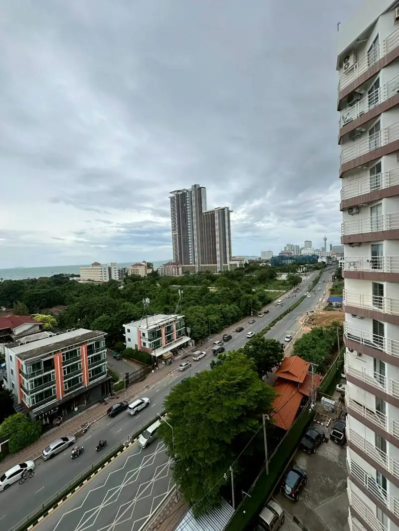  2 bed condo Jomtien stunning sea views 10th-floor corner unit fresh breeze sweeping views.  2 large units combined, 67 sq m.