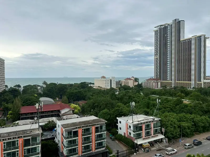  2 bed condo Jomtien stunning sea views 10th-floor corner unit fresh breeze sweeping views.  2 large units combined, 67 sq m.