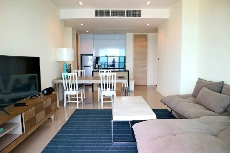 2 bed Condo for rent  Swimming pool, Gym, Security, Car park, Garden, Sauna, Children's area, Concierge, Library and Grill.