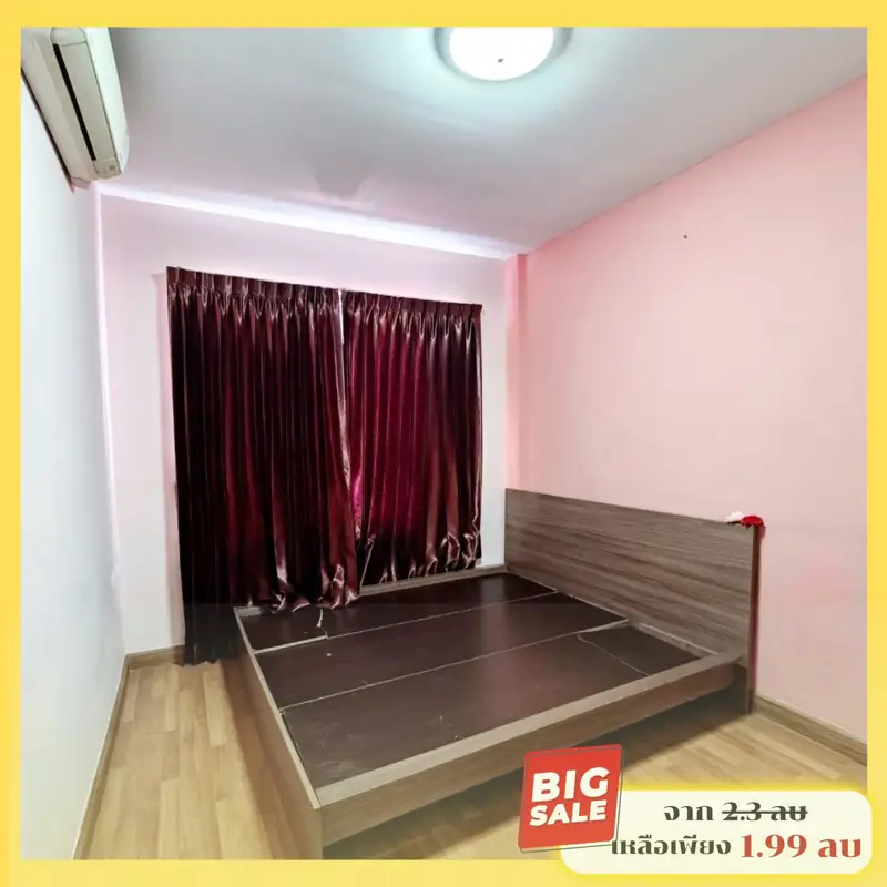 3 bed townhouse Kao Talo Pattaya Only 1.99 million baht In a safe project  24-hour security, swimming pool, public park