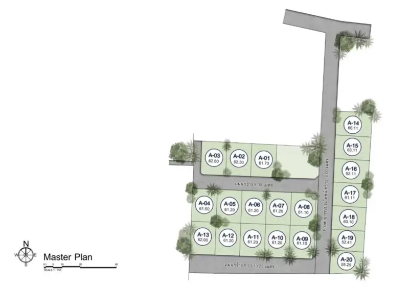 Serene Huai Yai-Pattaya 4 Bedroom House for sale Land area: 61 square wah (190 square meters), 4 bedrooms, 3 bathrooms, 2 parking spaces