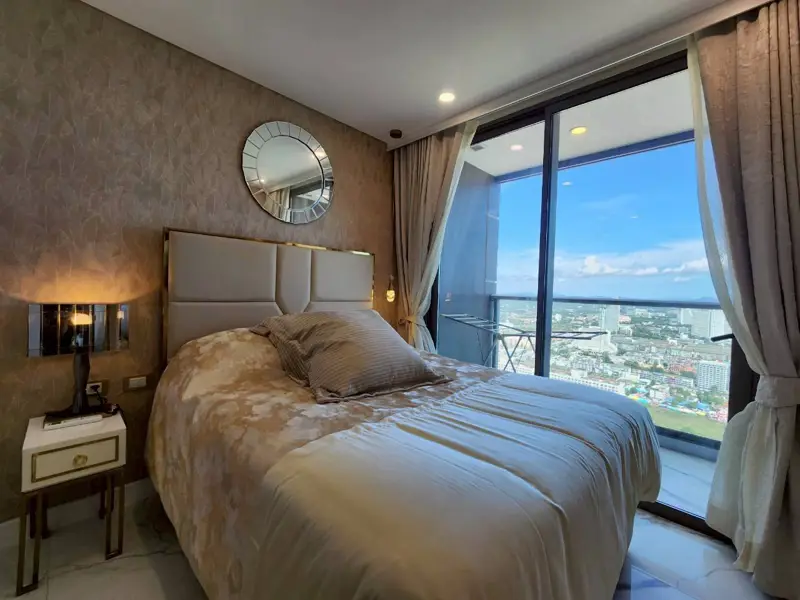 1 bed Condo Jomtien for sale at Copacabana Beach Jomtien with Swimming pool, Gym, Internet, Security, Car park, Garden, Sauna, Children's area and Elevator.