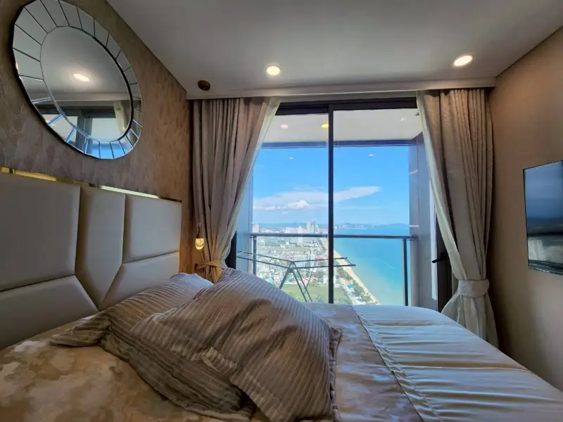 1 bed Condo Jomtien for sale at Copacabana Beach Jomtien with Swimming pool, Gym, Internet, Security, Car park, Garden, Sauna, Children's area and Elevator.