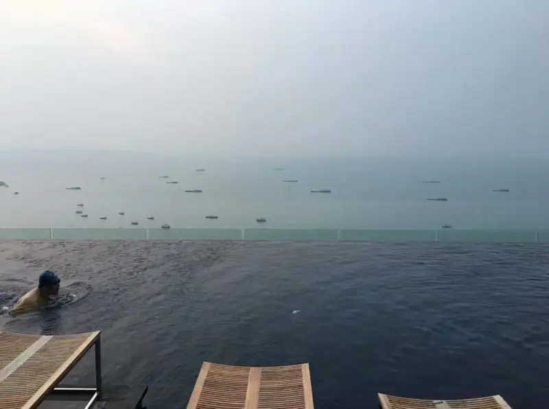 2 bed Condo Located in Pattaya's heart, facing the sea, and decorated in resort-style, Near shopping malls such as Central Festival Pattaya Beach, and only 500 meters to Pattaya Beach.