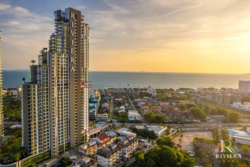 1 bed Condo with sea views Riviera Ocean Drive Luxury High-Rise   Jomtien Beach with infinity  pool