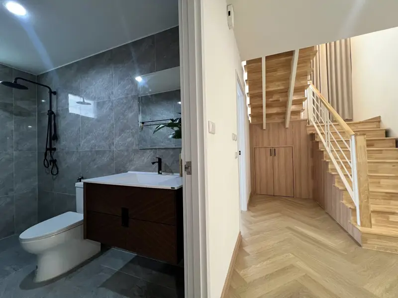 Pruksanara Jomtien Village house for sale 3 bedrooms   3 bathrooms   1 living room   Large European kitchen   Private swimming pool