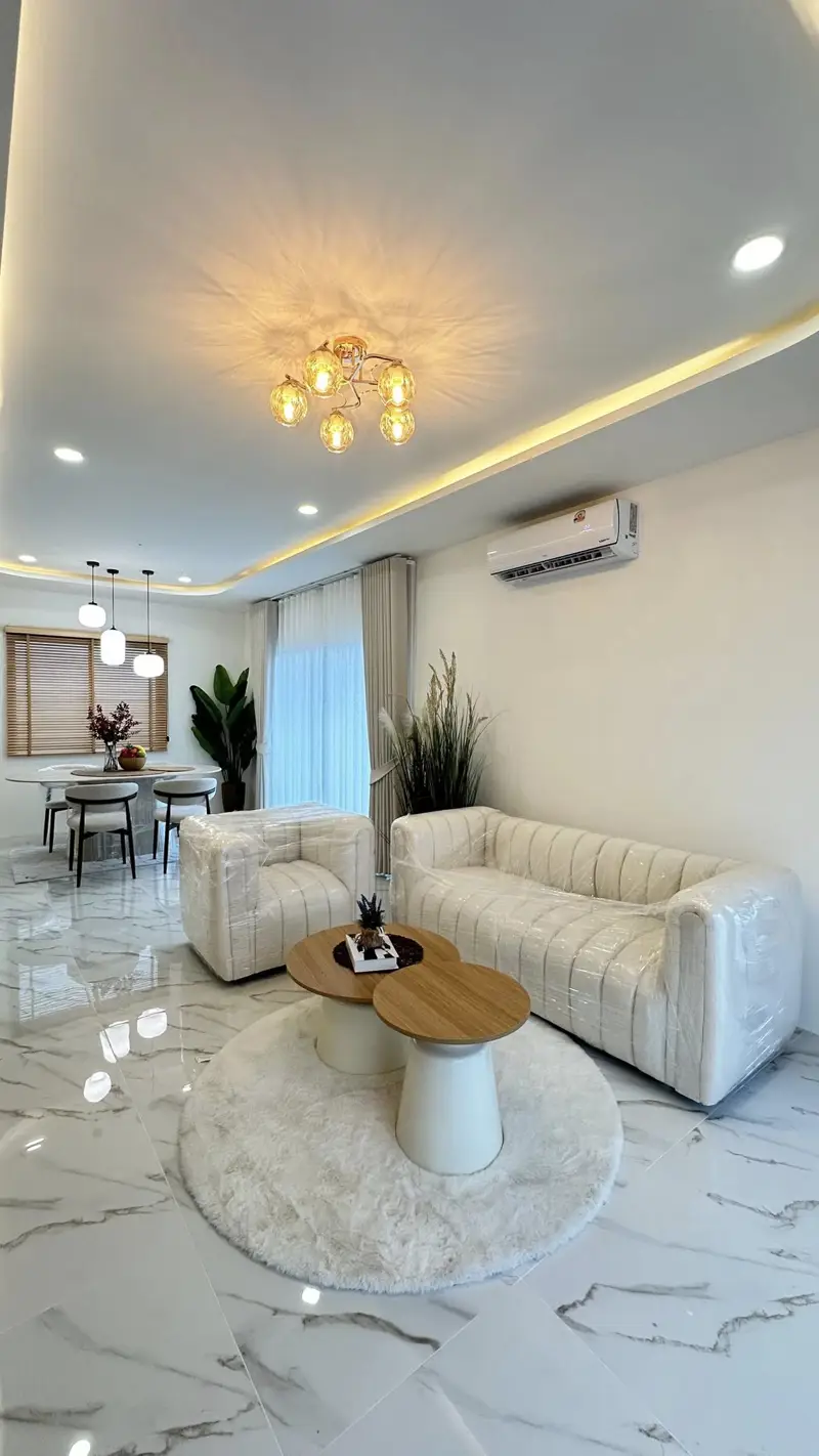  Pruksanara Village, Chaiyaphruek 2, 3 Bedroom 2-story detached house for sale, Jomtien, Pattaya. 3 bedrooms, 3 bathrooms