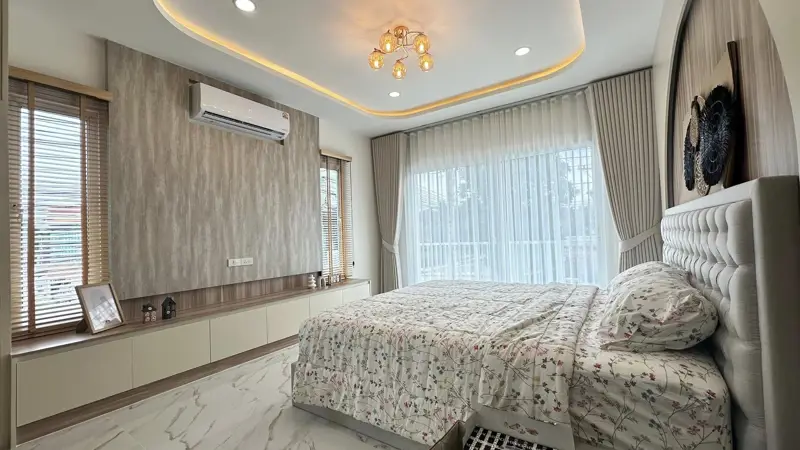  Pruksanara Village, Chaiyaphruek 2, 3 Bedroom 2-story detached house for sale, Jomtien, Pattaya. 3 bedrooms, 3 bathrooms