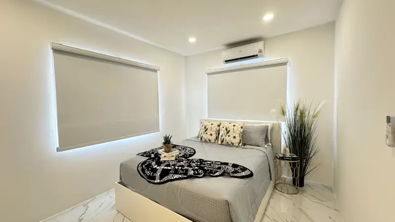  Pruksanara Village, Chaiyaphruek 2, 3 Bedroom 2-story detached house for sale, Jomtien, Pattaya. 3 bedrooms, 3 bathrooms