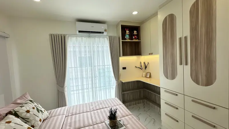  Pruksanara Village, Chaiyaphruek 2, 3 Bedroom 2-story detached house for sale, Jomtien, Pattaya. 3 bedrooms, 3 bathrooms