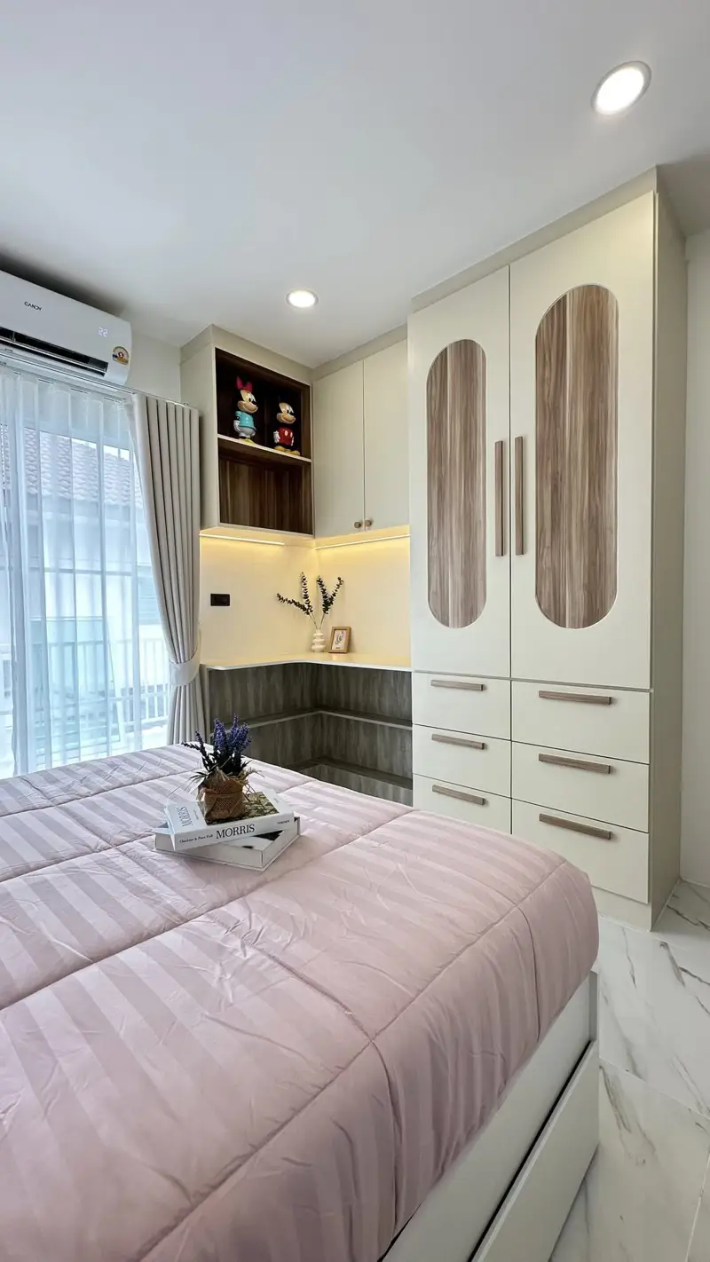  Pruksanara Village, Chaiyaphruek 2, 3 Bedroom 2-story detached house for sale, Jomtien, Pattaya. 3 bedrooms, 3 bathrooms