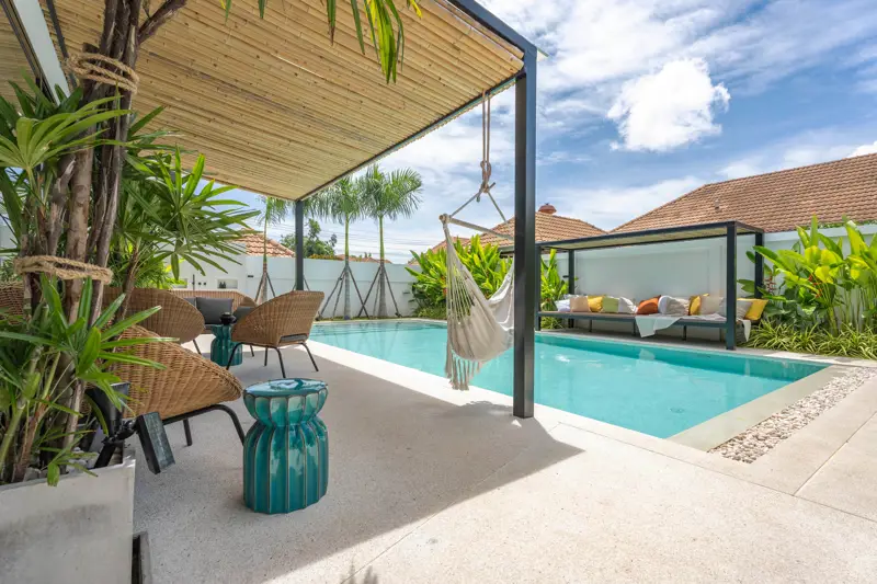 Tungklom 5 Bedroom Pool Villa Private pool and outdoor terrace Fully furnished witH  Open-plan living and dining area Modern kitchen with high-end appliance